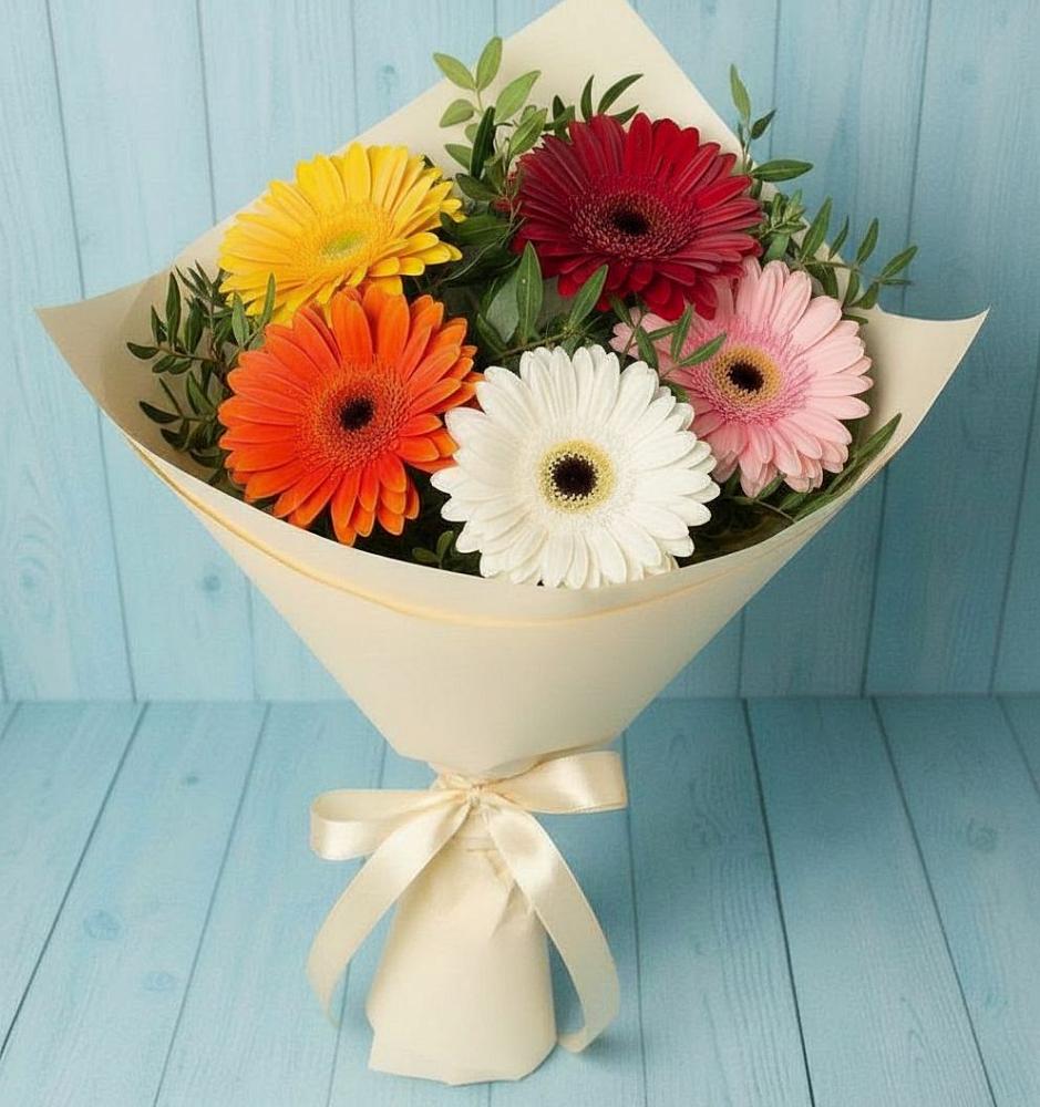 Букет цветов из: Герберы в Вахтане