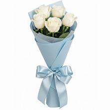 Букет 5 Белых роз Проуд #REPLACE_PRED# Вахтане