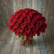 Букет 55 Красных роз Фридом #REPLACE_PRED# Вахтане