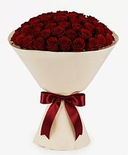 Букет 101 Бордовая роза Блэк Бакарра в Вахтане