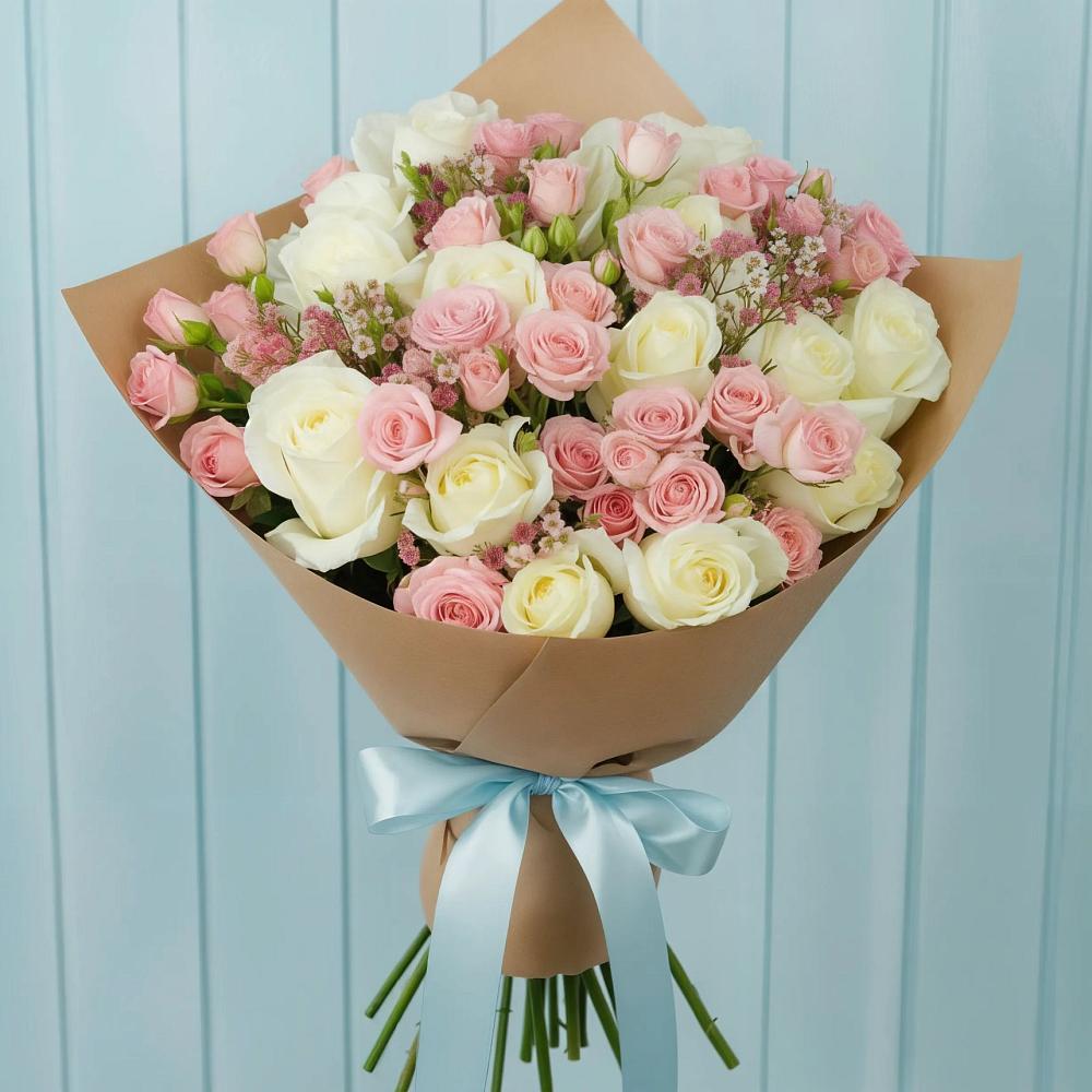 Букет цветов из: Розы в Вахтане