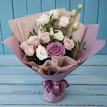 Букет цветов из:  Розы и Лизиантусы в Вахтане