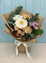 Букет цветов из:  Герберы и Хризантемы в Вахтане