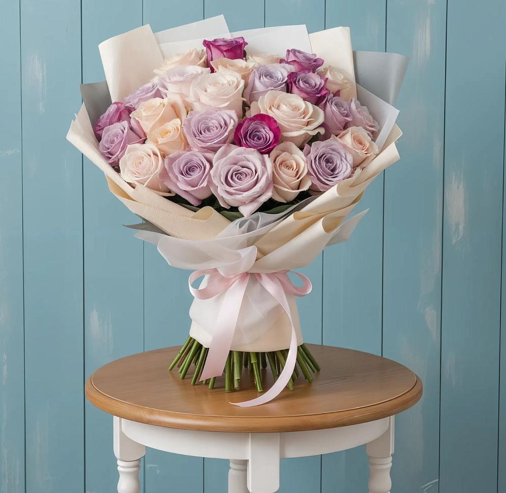 Букет цветов из: Розы в Вахтане