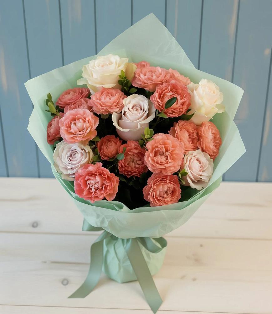 Букет цветов из: Розы в Вахтане