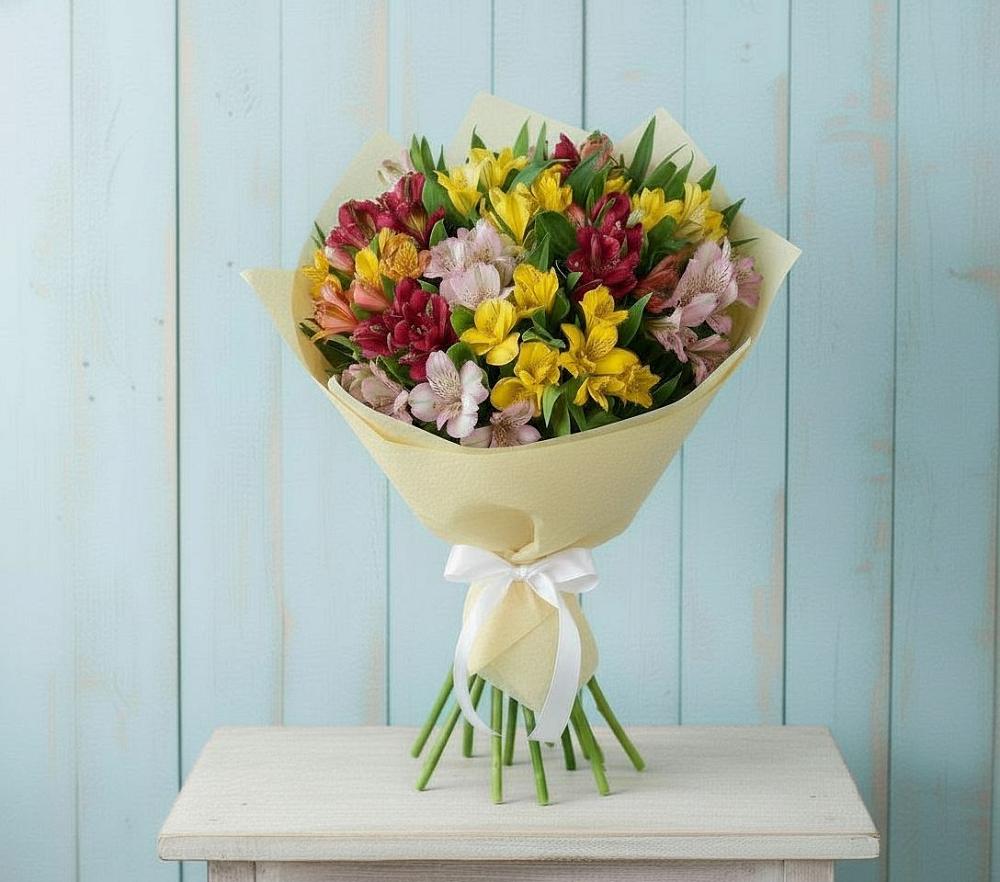 Букет цветов из: Альстромерии в Вахтане