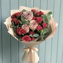 Букет цветов из:  Гвоздики и Розы #REPLACE_PRED# Вахтане