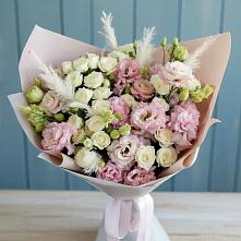 Букет цветов из:  Альстромерии и Розы в Вахтане