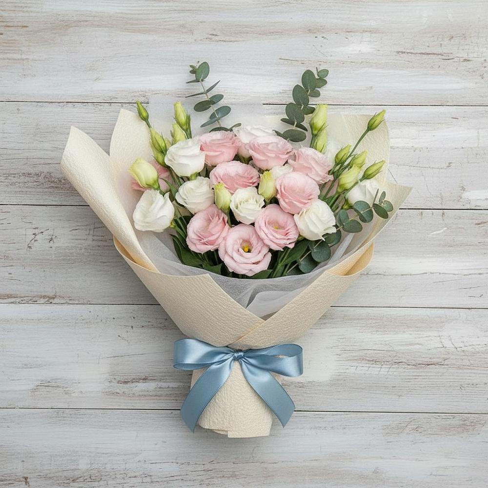 Букет цветов из: Лизиантусы в Вахтане